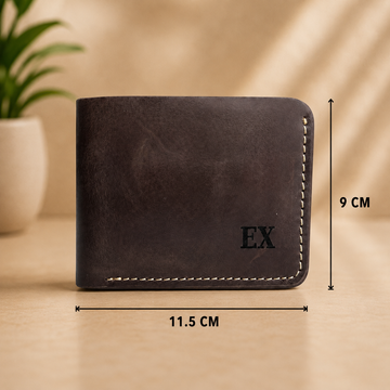 EliteX Classic Dark Brown Leather Wallet