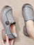 Genuine leather loafers women  comfortable gray shoes low heels luxury ladies court shoes slip on moccasins elegant dress flats